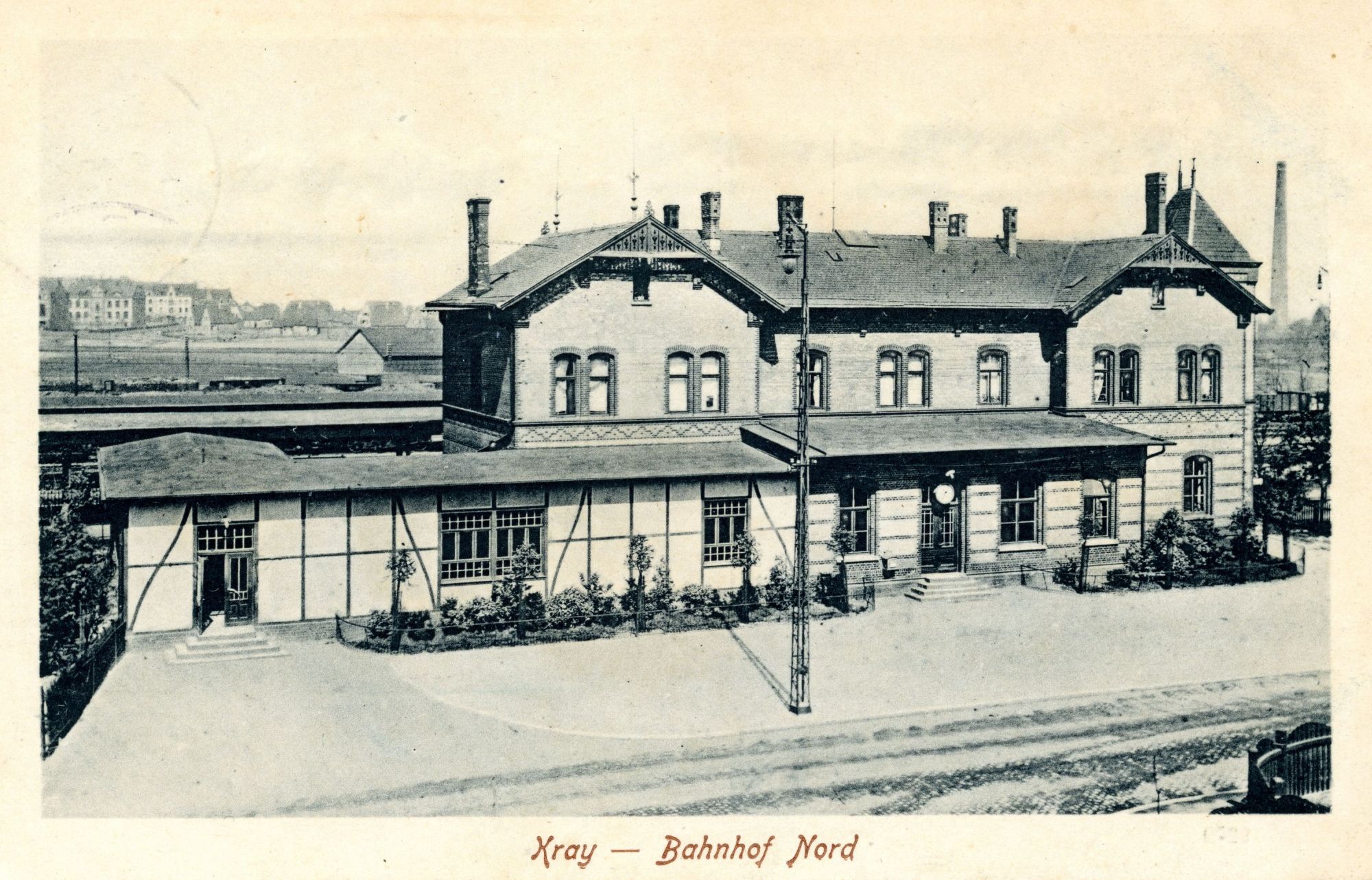 Der Bahnhof Kray-Nord um 1920 (Sammlung Krayer Archiv)